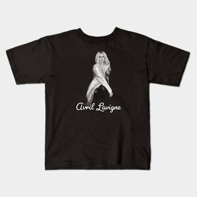 Avril Lavigne / 1984 Kids T-Shirt by Nakscil